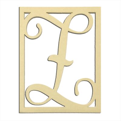 14" Monogram Capital Letter Z