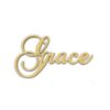 10" Script Cursive Text Word (Grace)