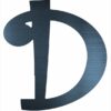 Curly Letter D (4")