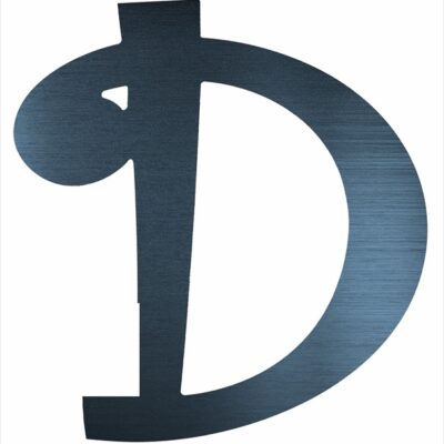 Curly Letter D (2")