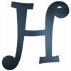 Curly Letter H (4")