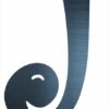 Curly Letter J (4")