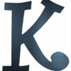 Curly Letter K (4")