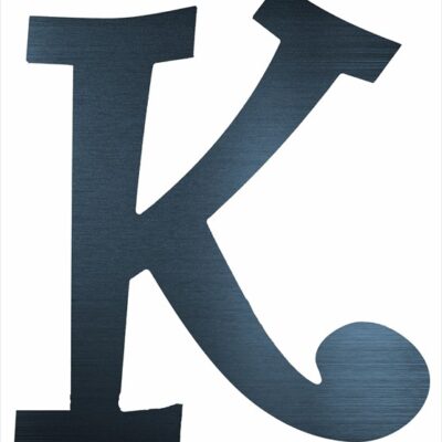Curly Letter K (2")