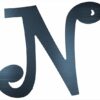 Curly Letter N (2")