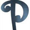 Curly Letter P (4")