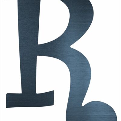 Curly Letter R (4")
