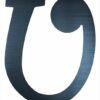 Curly Letter U (4")