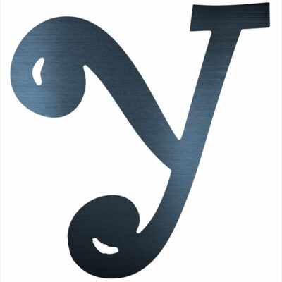 Curly Letter Y (4")
