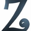 Curly Letter Z (2")