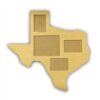 30" Texas Multi Picture Frame w/ Hanger, Backing & Glass