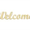 Mini Script 'Welcome' 3" Package of 4