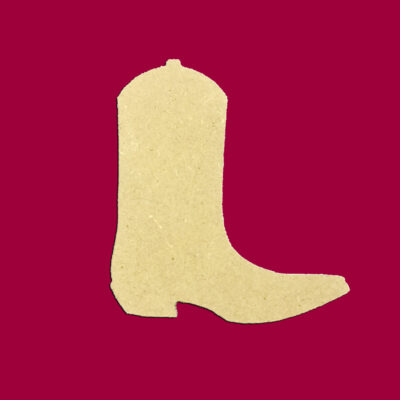 Cowboy Boot 16" x 14" Unfinished DIY Wood Craft To Sell Ready to Paint Wood Wooden Cutout