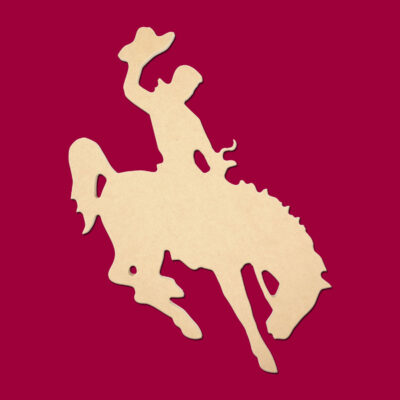 Mini Cowboy Bucking Bronco 6" (Pkg of 4) Miniature Unfinished DIY Wood Craft To Sell Ready to Paint Wood Wooden Cutout