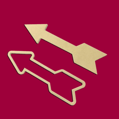 Solid or Wire Arrow Unfinished DIY Wood Craft Cutout To Sell